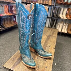 ARIAT WOMEN'S CASANOVA WESTERN
BOOTS - SNIP TOE TURQUOISE SZ 10